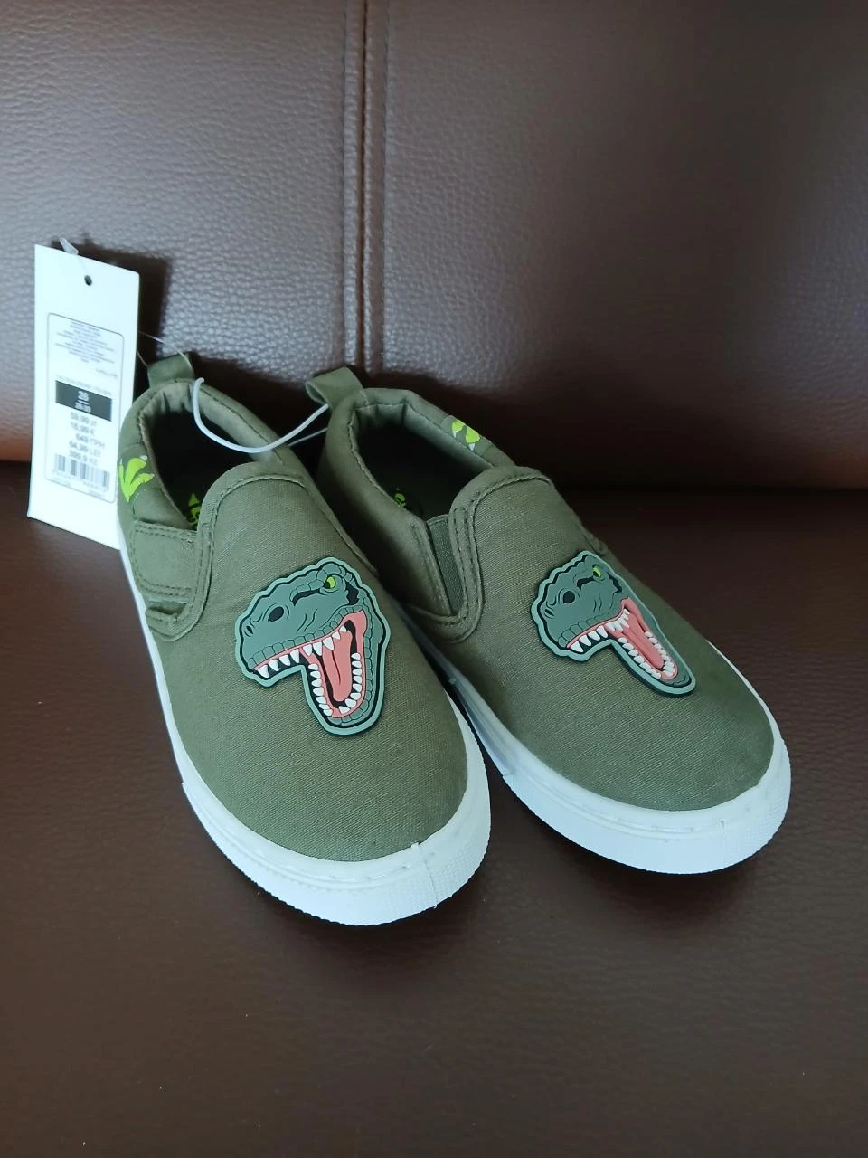 chaussures en tissu dinosaure garcon 26